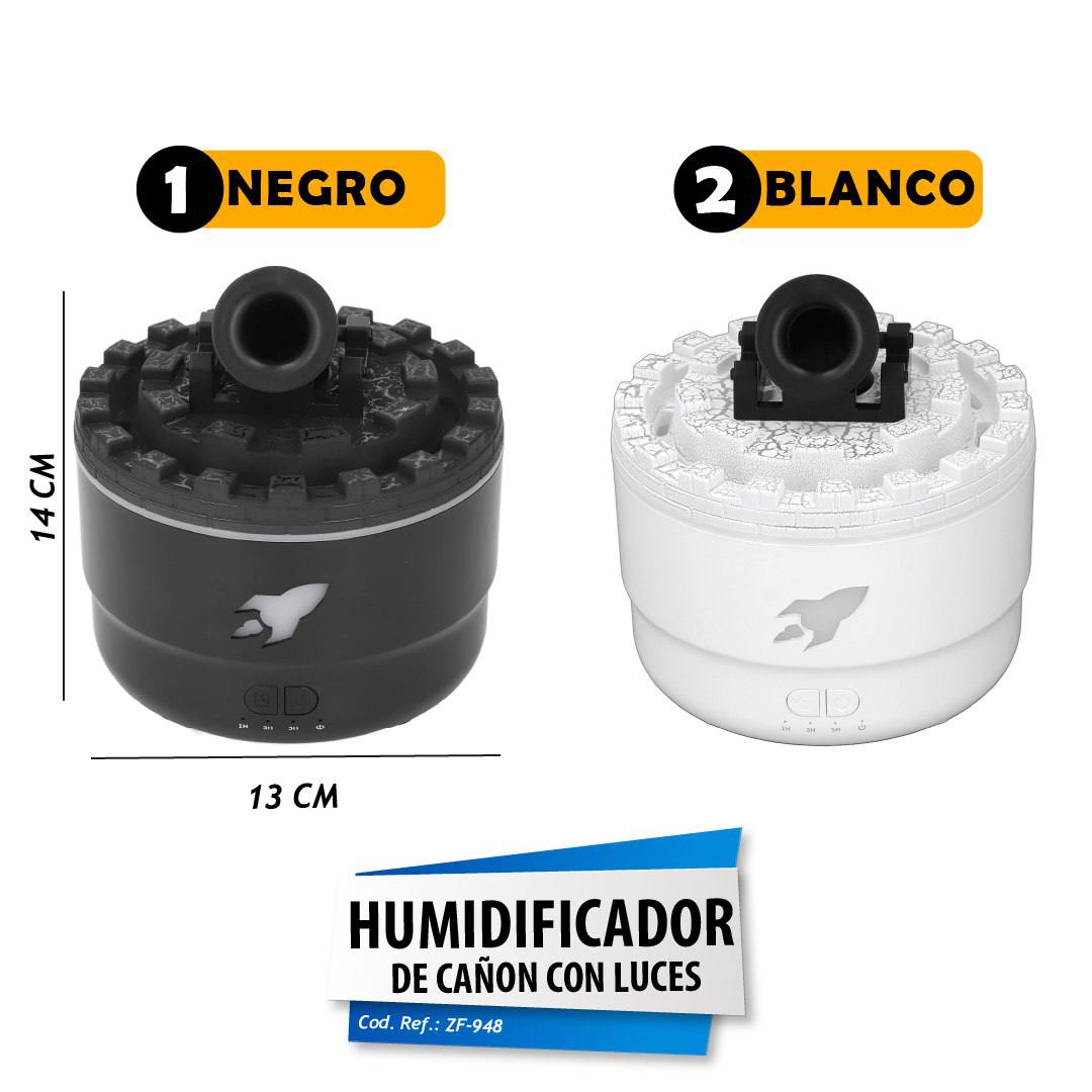 Humidificador De Cañon Con Luces